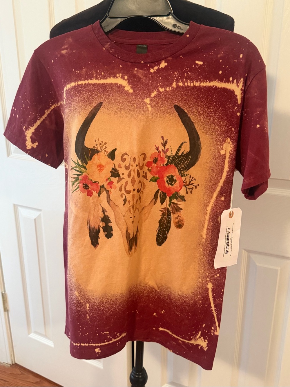 Maroon Graphic Tee size small!